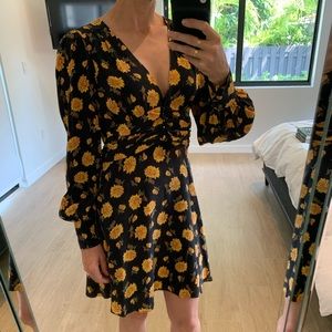 Veronica Beard Sunflower Print Dress